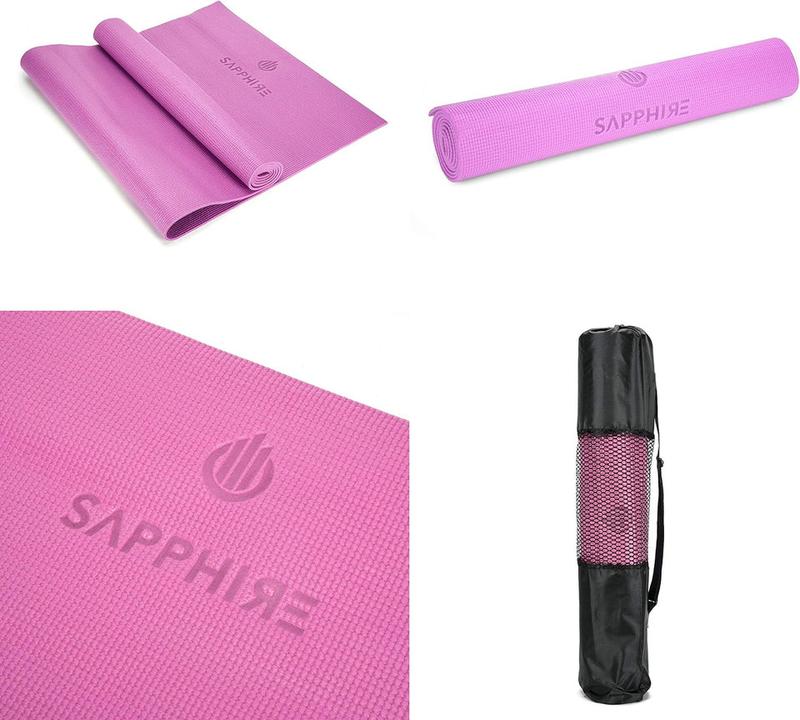 6MM Yoga Mat Non-Slip Thick Exercise Mat (Pink 1