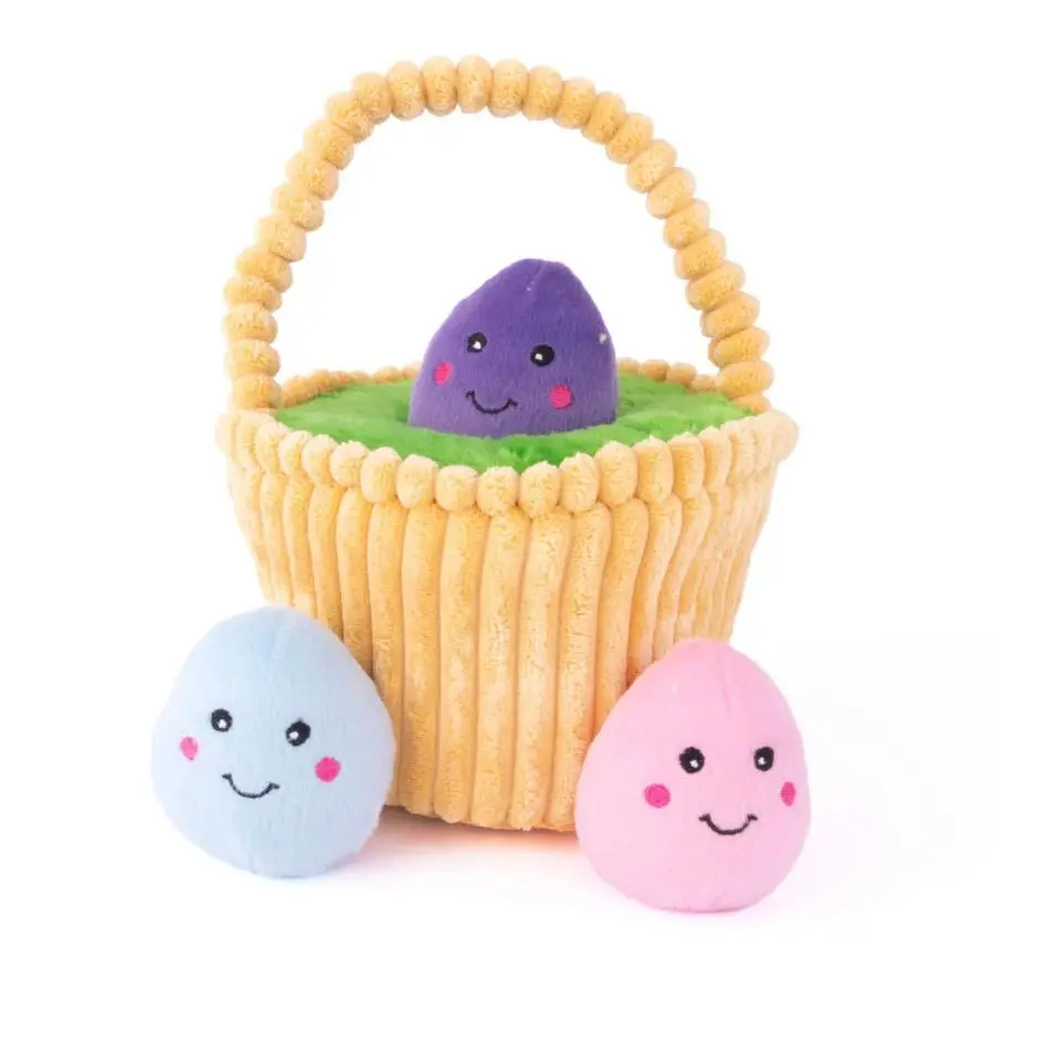 Zippy Paws - Easter Basket Burrow Toy