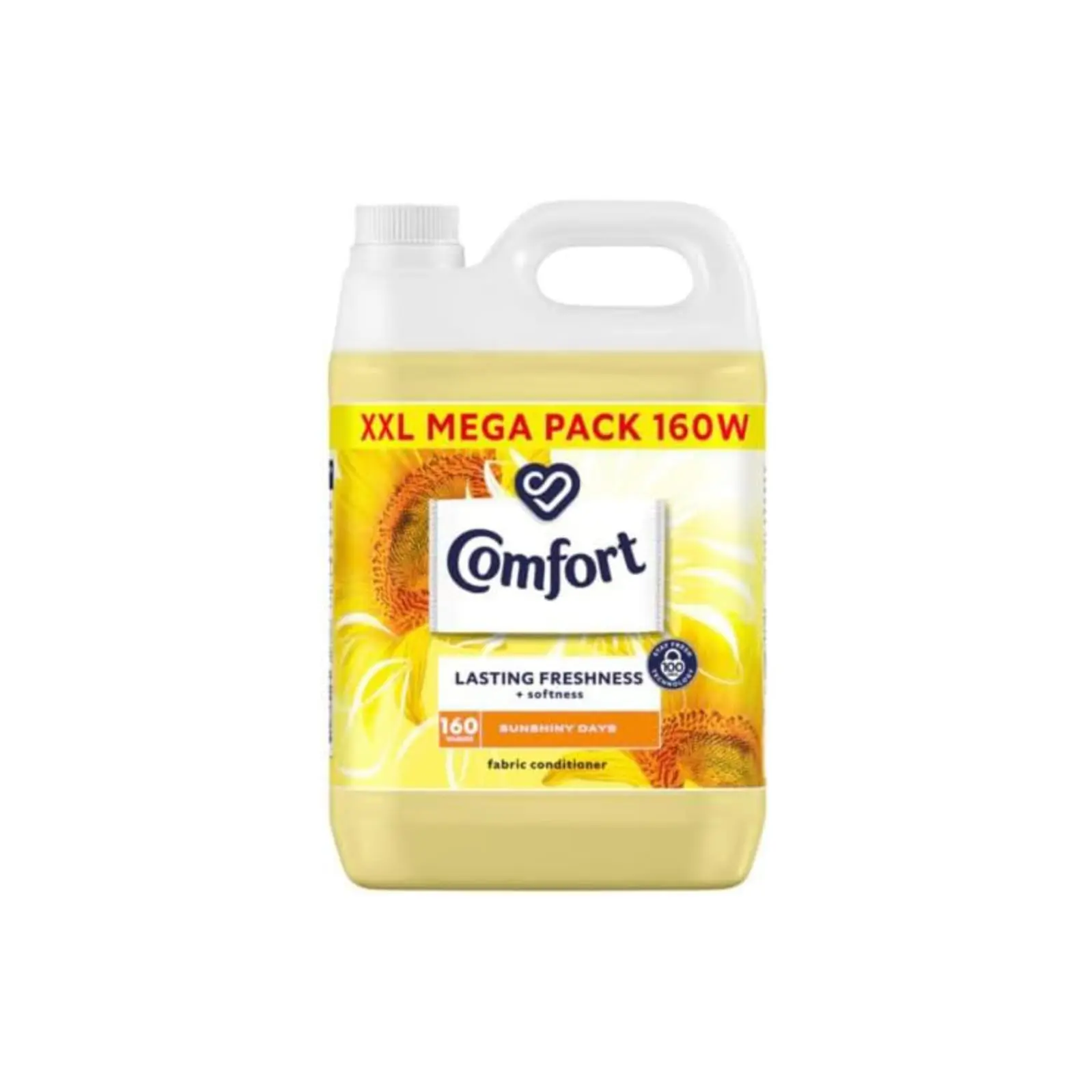 Comfort Sunshiny Days Fabric Conditioner with Stay Fresh technology for 100 days of freshness + fragrance* 4.8 L (160 washes)