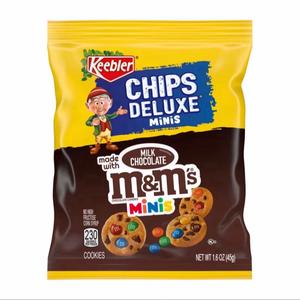 Keebler M&M Chips Deluxe Minis - Milk Chocolate 45g - Delicious Snack and Dessert