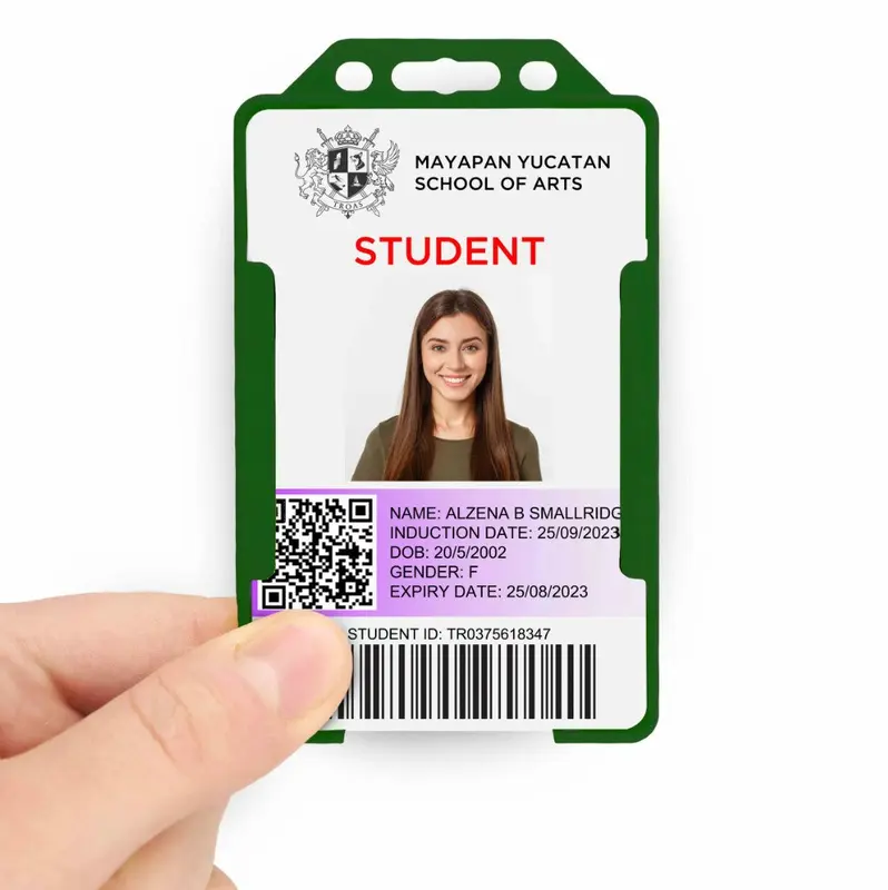 Green Bio Open Faced Card Holders – Portrait, 1-Sided (Pk. 1-100) 1