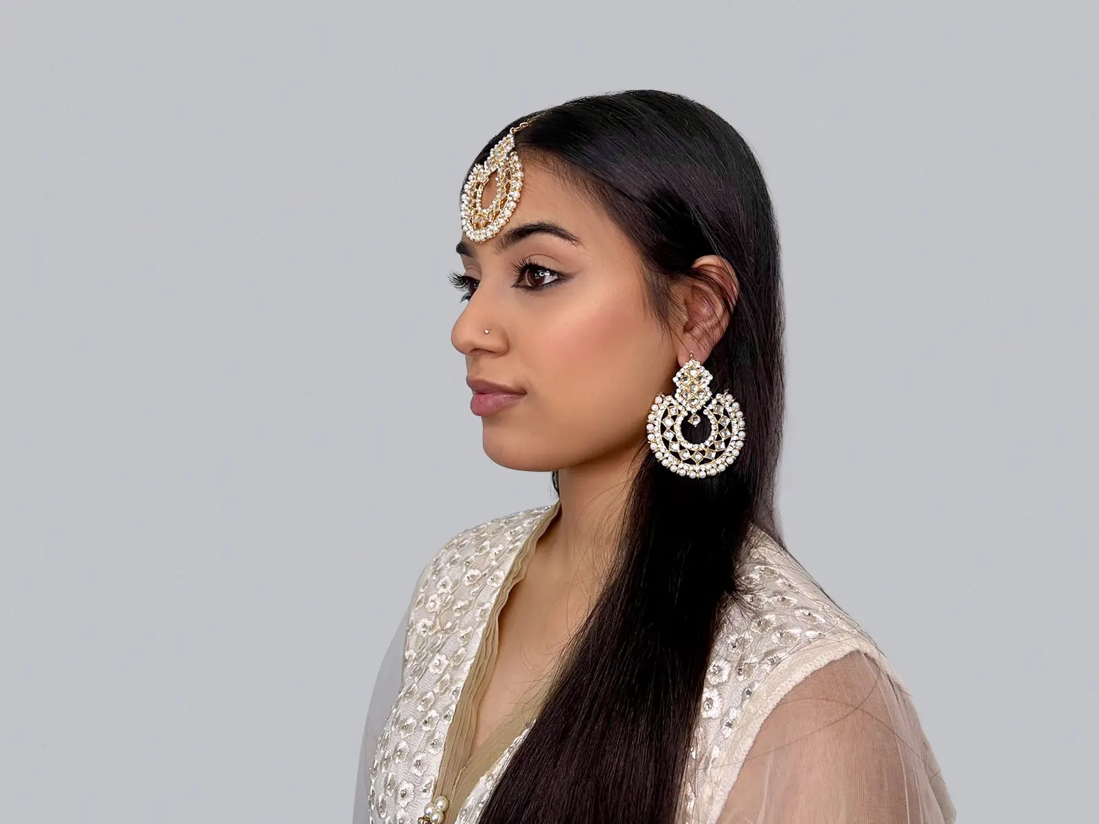 Aria Pakistani Mirror Earrings