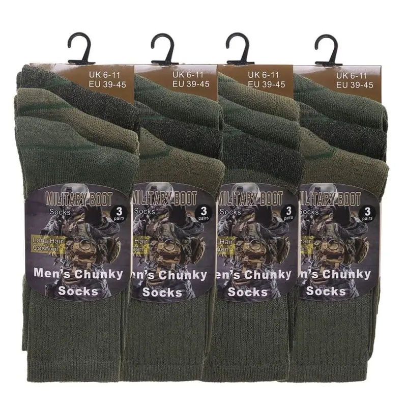 Men's Combat Green Socks - Perfect for Outdoor - Menswear 0