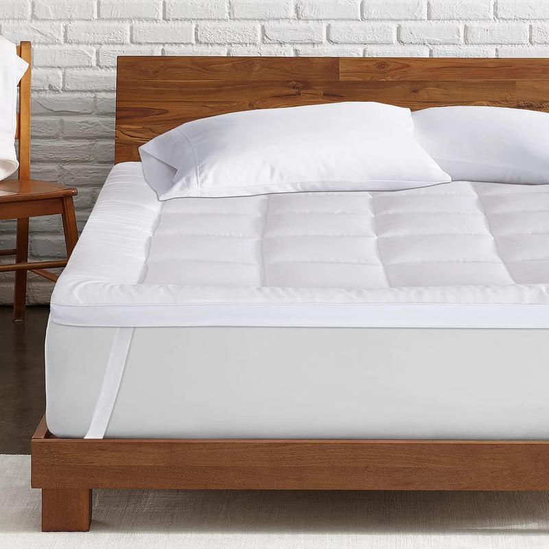 MH Home Hotel Quality Mattress Topper 10cm Deep Thick Breathable Soft Washable Single Double King All Three Sizes 2