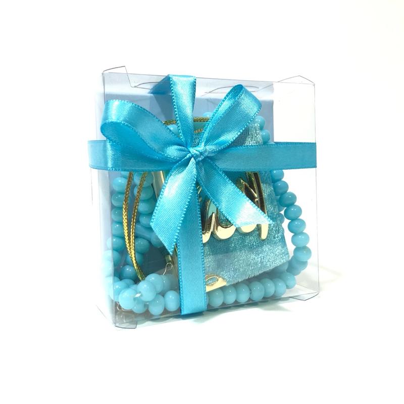 MINI CAR HANGER set bundle  - includes velvet Quran & Tasbeeh 5