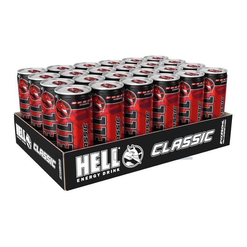 Hell Classic Energy Drink 24 Pack (24 x 250ml) Cans Sports Beverage 5