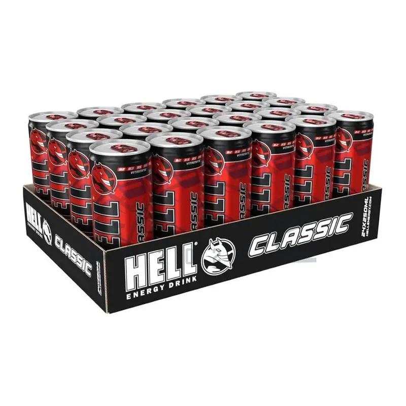 Hell Classic Energy Drink 24 Pack (24 x 250ml) Cans Sports Beverage 5