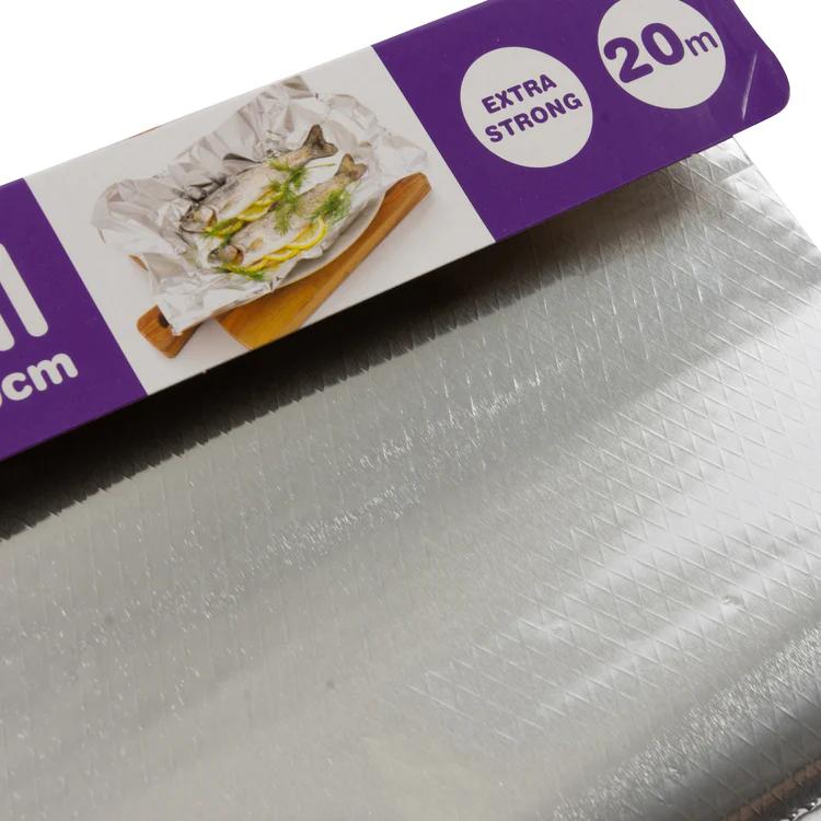 3x Kitchen Tin Foil Aluminium Roll Catering Wrapping Chicken Strong 20m x 30cm Cookware Disposable Cover 4