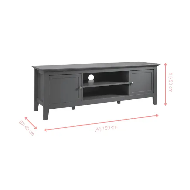 Karlstad TV Unit with Storage in Classic White or Grey 7