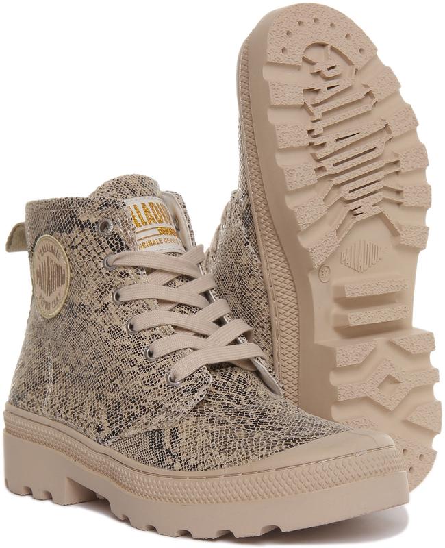 Palladium Pampa Avenue High Python Women's Lace Up Ankle Boot 4