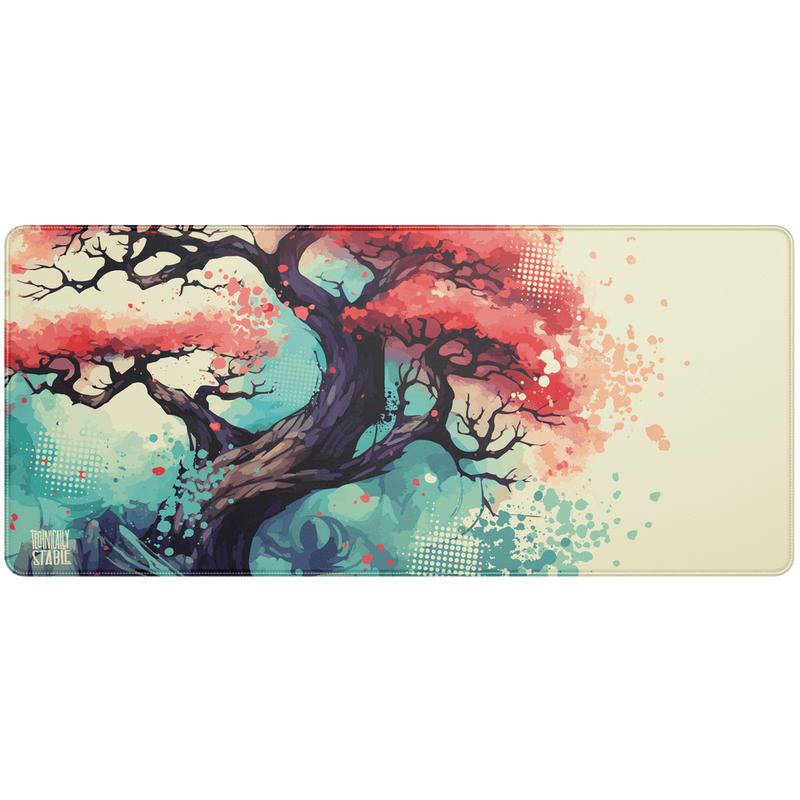 Bonsai Splatter Large 900 x 400mm - water resistant - premium quality Deskpad 6