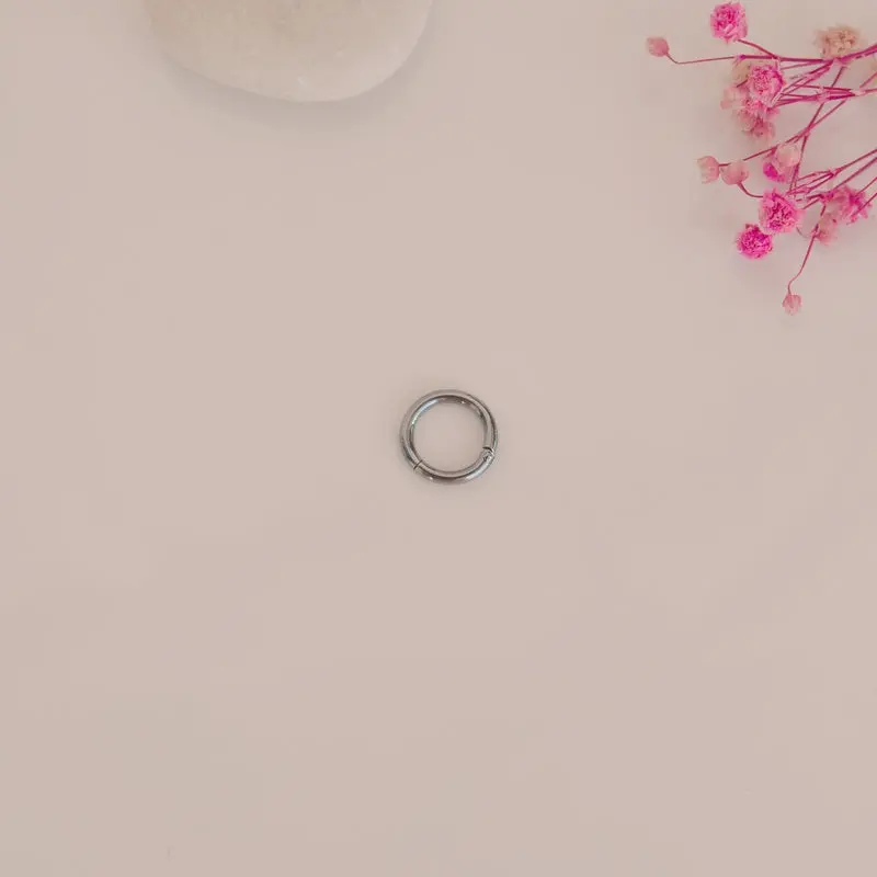 Plain Steel Earrings,  Ring Earrings, Hoop Earrings, Tragus Piercing for Helix and Cartilage Gold Silver Gift For Her 7