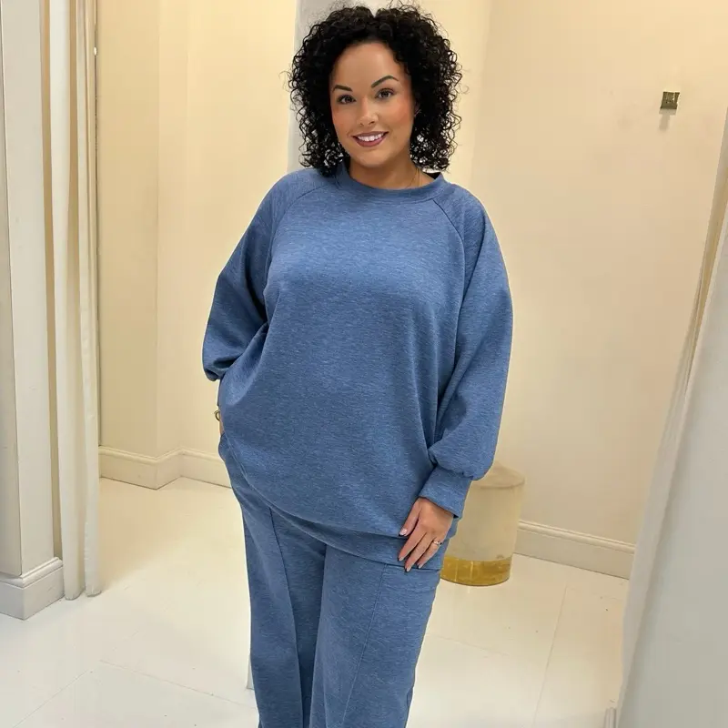 Misha Plus Size Wide Leg Lounge Set