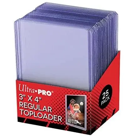 Ultra Pro Regular Toploaders 3" x 4" - Clear