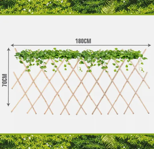 Expanding Bamboo Vine Climbing Garden Fence Trellis Flower Plant Willow Support 2