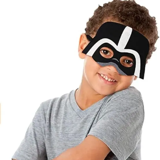 Kids Fancy Dress Face Masks-Boys Girls Superhero Felt  Eye Mask Party Movie character dress up accessories Comfortable Halloween 7