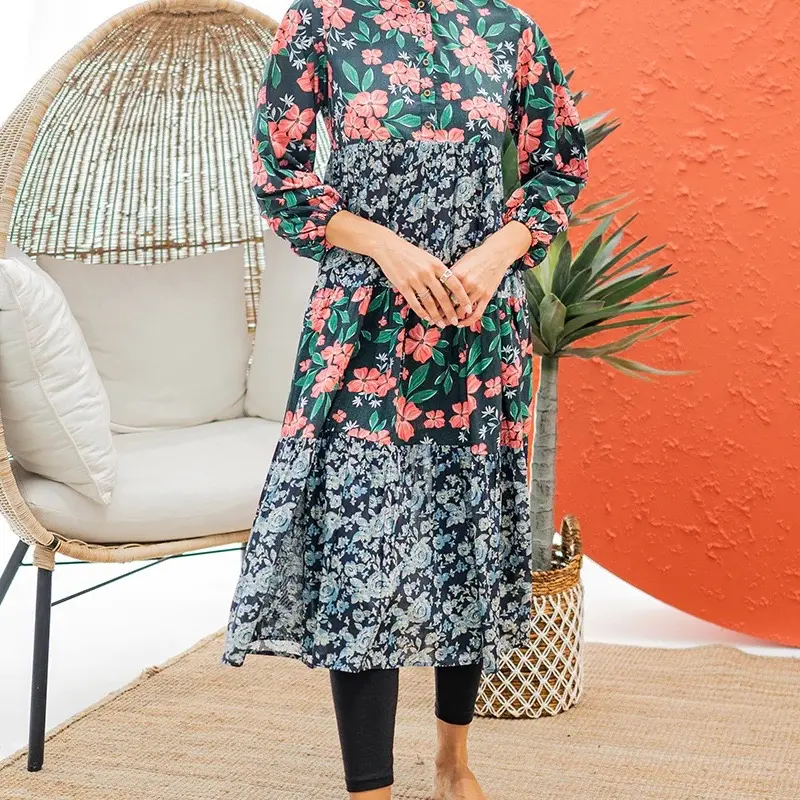 Wear Ego, Lawn,  Black printed, Stitched 1 PC, See Size chart 0