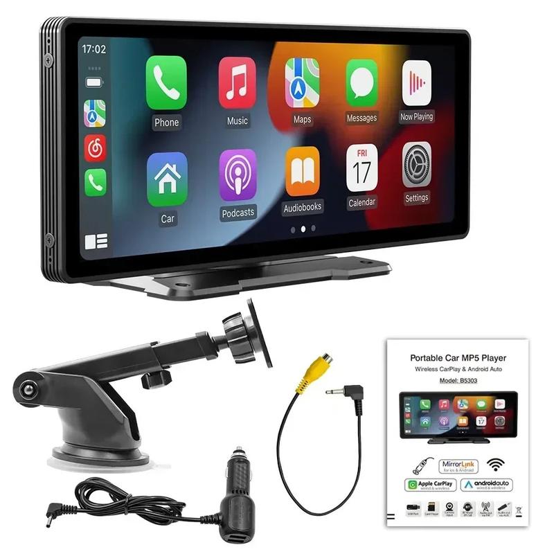 Universal 10.26" Screen Car Radio Multimedia WIFI Video Player Wireless Carplay Screen for Apple Or Android black touchscreen 5
