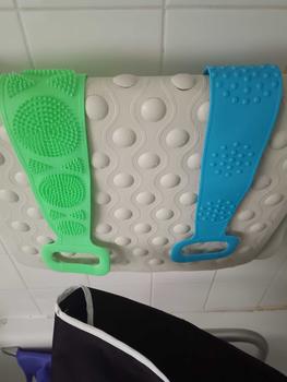 Product Review of Silicone Bath Belt, 1 Set Back Scrubber Towel, Back Massage Belt, Bathing Accessories for Home Bathroom, Bathing Loofah Supplies from j**s 0
