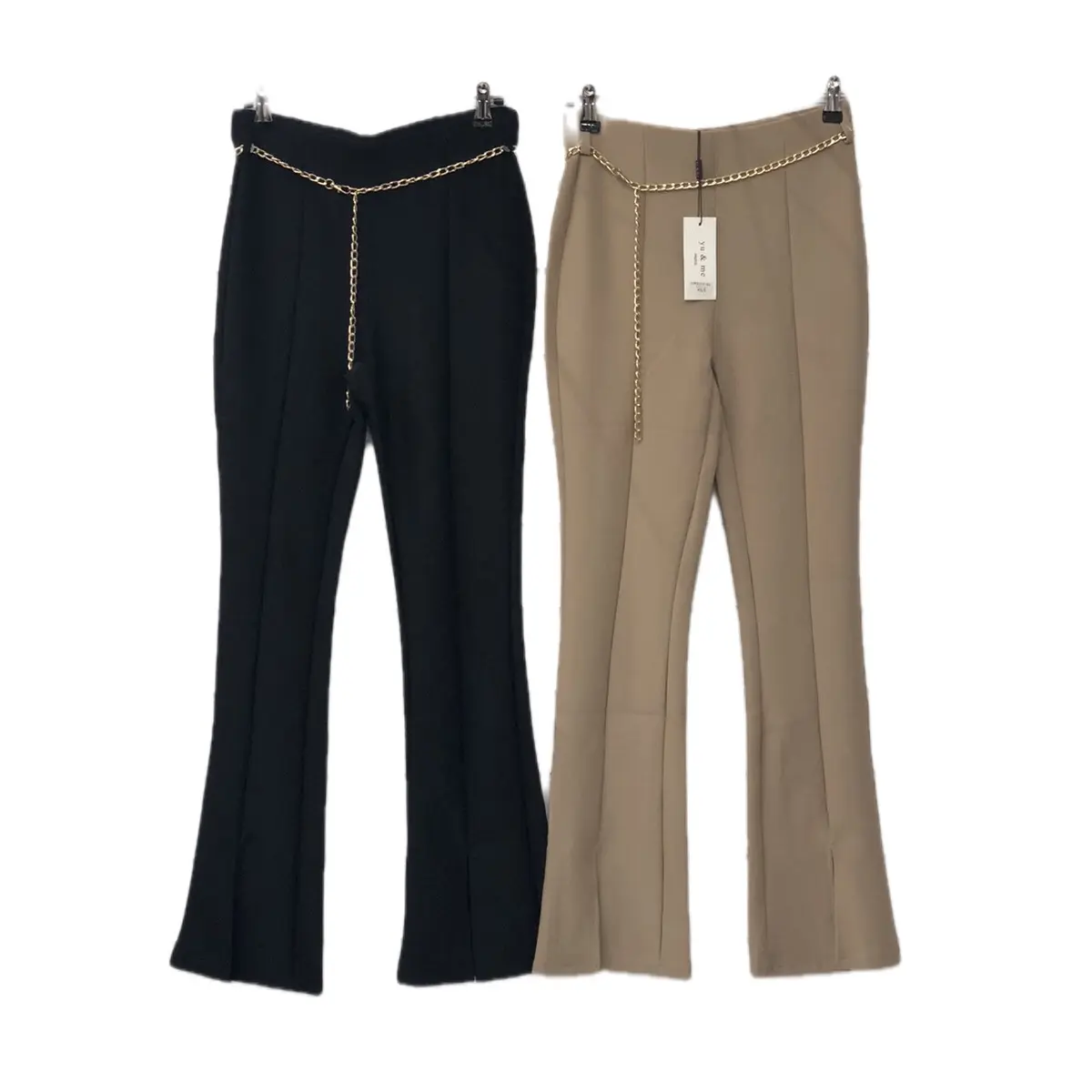 Lolita Women's Chain Split Flare Trousers - Women's Pants - Womenswear