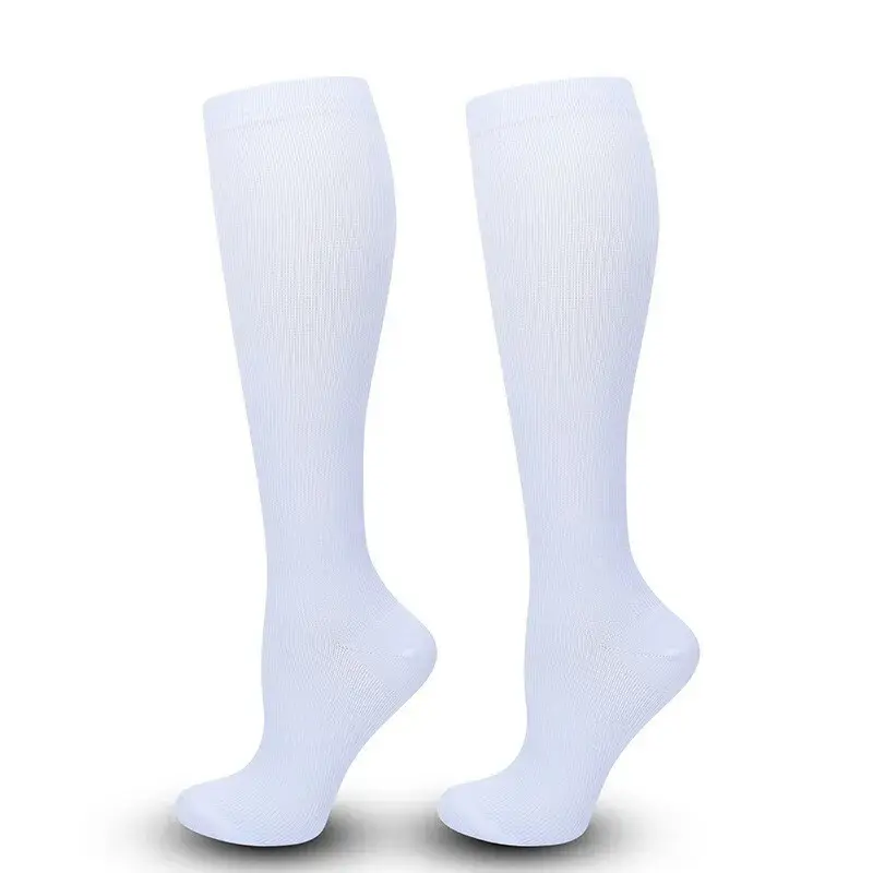 Miracle Flight Travel Compression Socks Unisex Anti Swelling Fatigue DVT Support WHITE Breathable Comfortable Men Women Plane Car Bus Home Small Medium Large 3