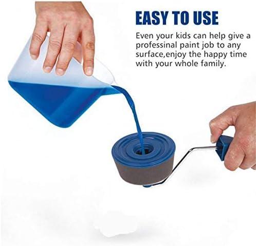 Painting Roller Brush Set Wall Decorate Painting Roller Brush Set Paint Runner Pro Brush Kit Multifunctional House Paint Rollers 3