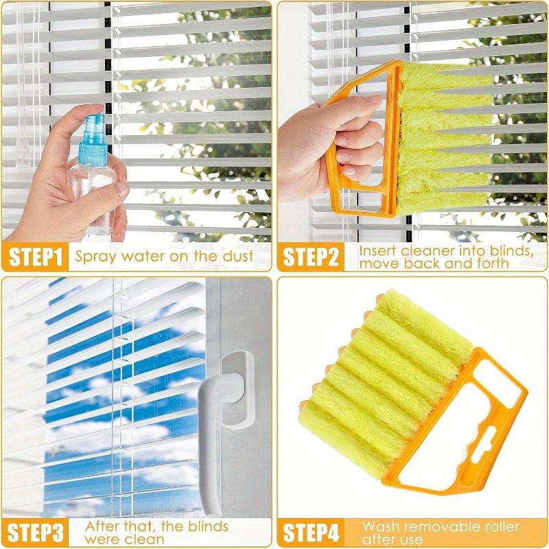 Product Introduction of 1pc Microfibers Washable Window Cleaning Brushes For Effortless Dust Collection And Blinds Cleaning 6