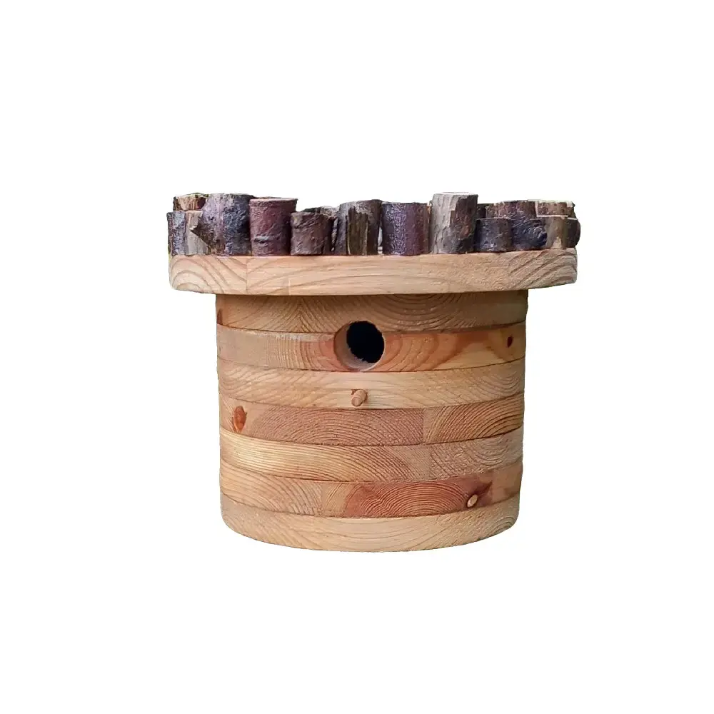 Bespoke Handmade Recycled Wood Hanging Birdhouse