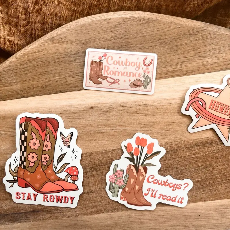 The Next Chapter cowboy sticker bundle for all the bookish cowboy lovers 1