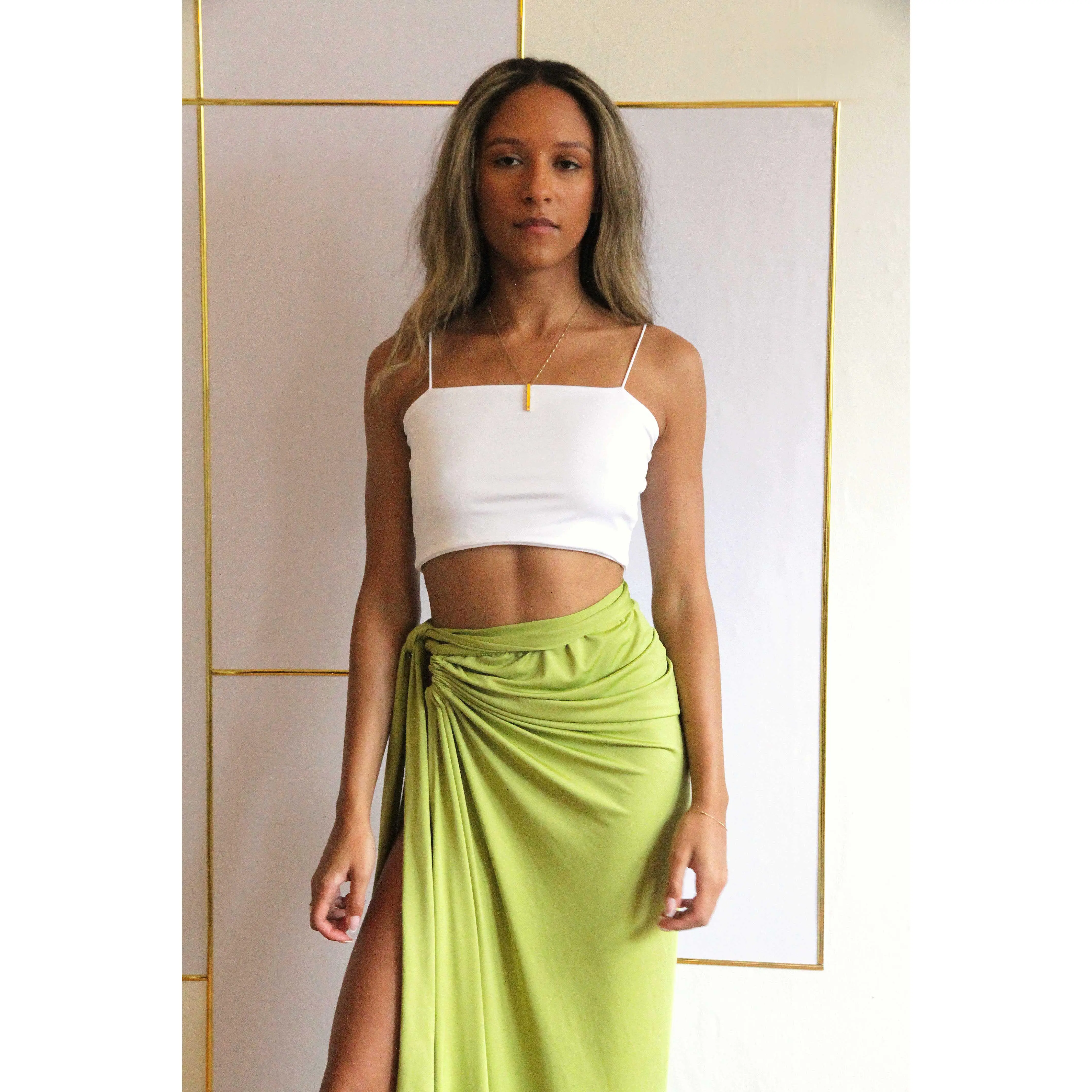 White Nala Crop Top