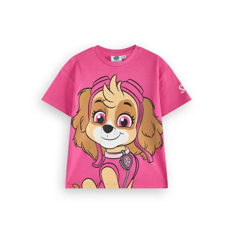 Vanilla Underground x Paw Patrol Girls Multicoloured Big Character Multi-Pack of 3 Short-Sleeved T-Shirts 4