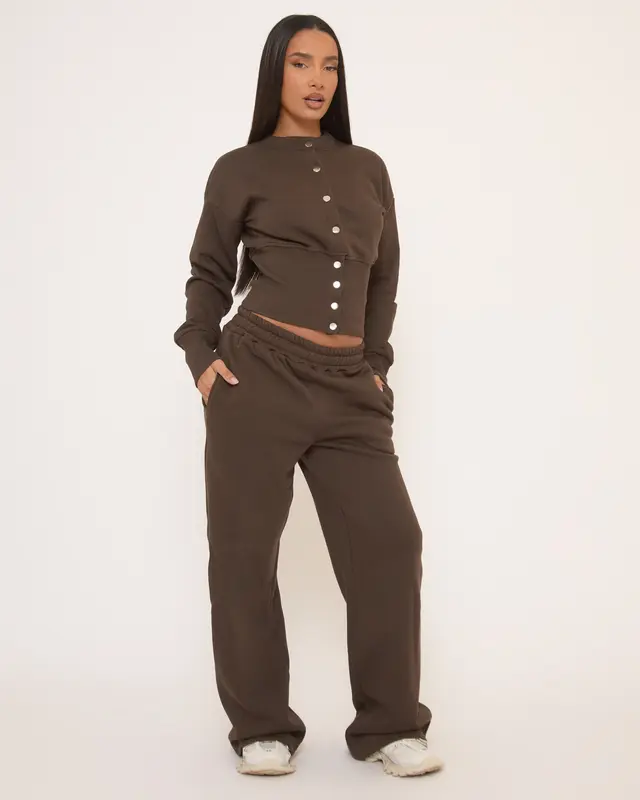 Elasticated Waist Wide Leg Joggers 4