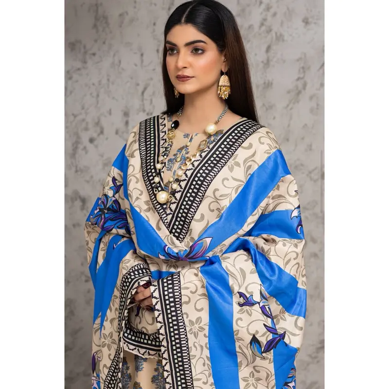 Dhanak cotton winter salwar kameez 3pcs 2