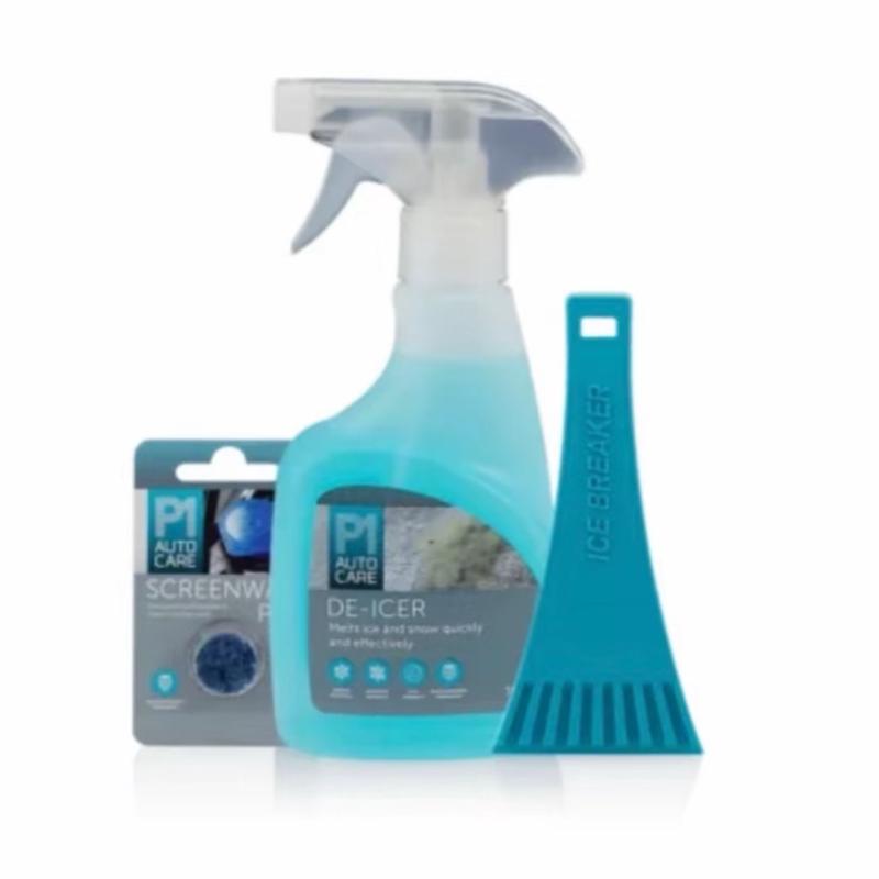 P1 Autocare Winter Kit - De-Icer with Screenwash Pod & Ice Scraper trigger sprayer 5