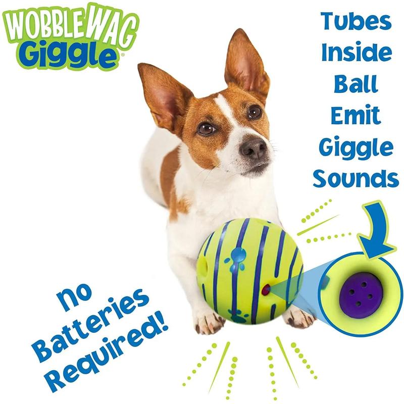 Wobble Wag Giggle Glow Ball for Dog Toys - Pet-Safe, No Batteries Needed, Glow in The Dark, Available in Small and Medium Sizes 5