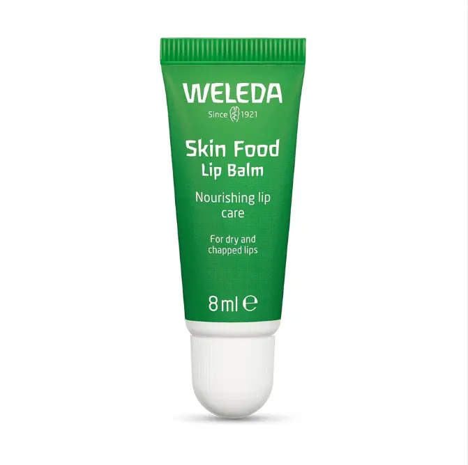 Weleda Skin Food Lip Balm, Very Dry & Chapped Lips, Natural Oils, Intensive Nourishment, For Men & Women, 100% Certified Natural, Travel Size, Organic, Vegetarian, 8ml