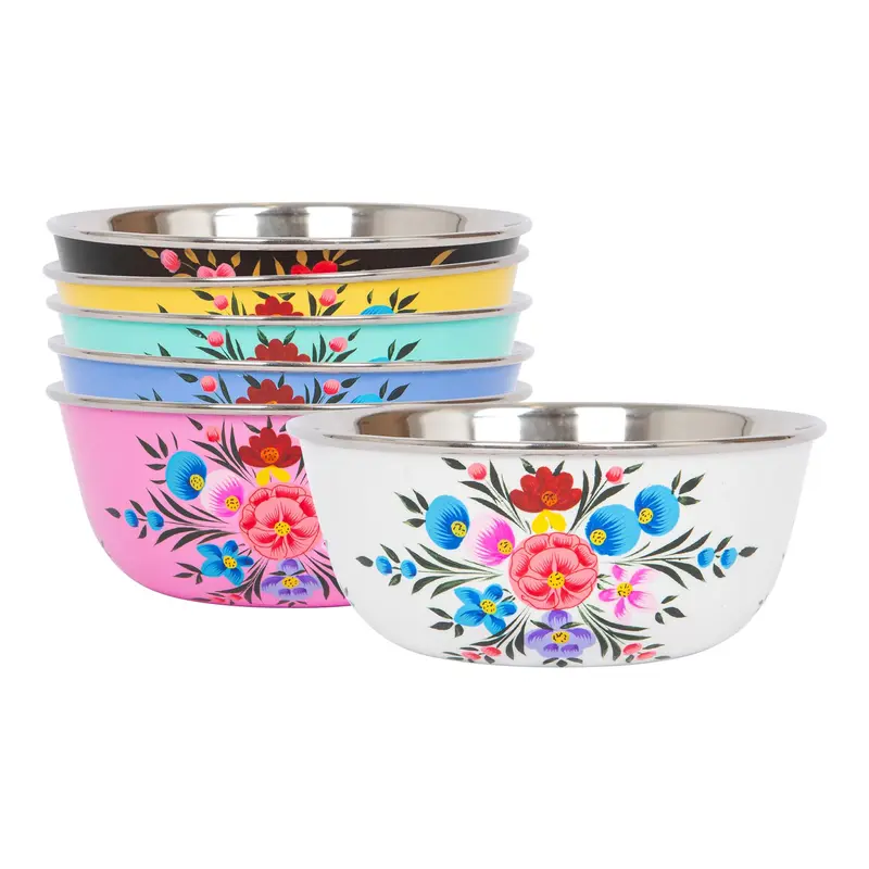 BillyCan Hand-Painted Picnic Snack Bowl - 14.5cm 4