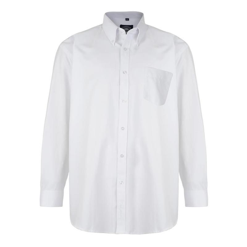 KAM Men's Plus Size L/S Oxford Shirt (664A) Size 2XL-8XL  5 Colours Cotton Menswear 3