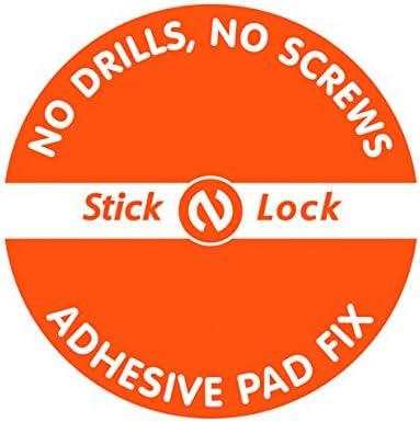 Croydex Rust Free Stick 'N' Lock Plus Swivel Anti-Fog Mirror Silver Metal 2