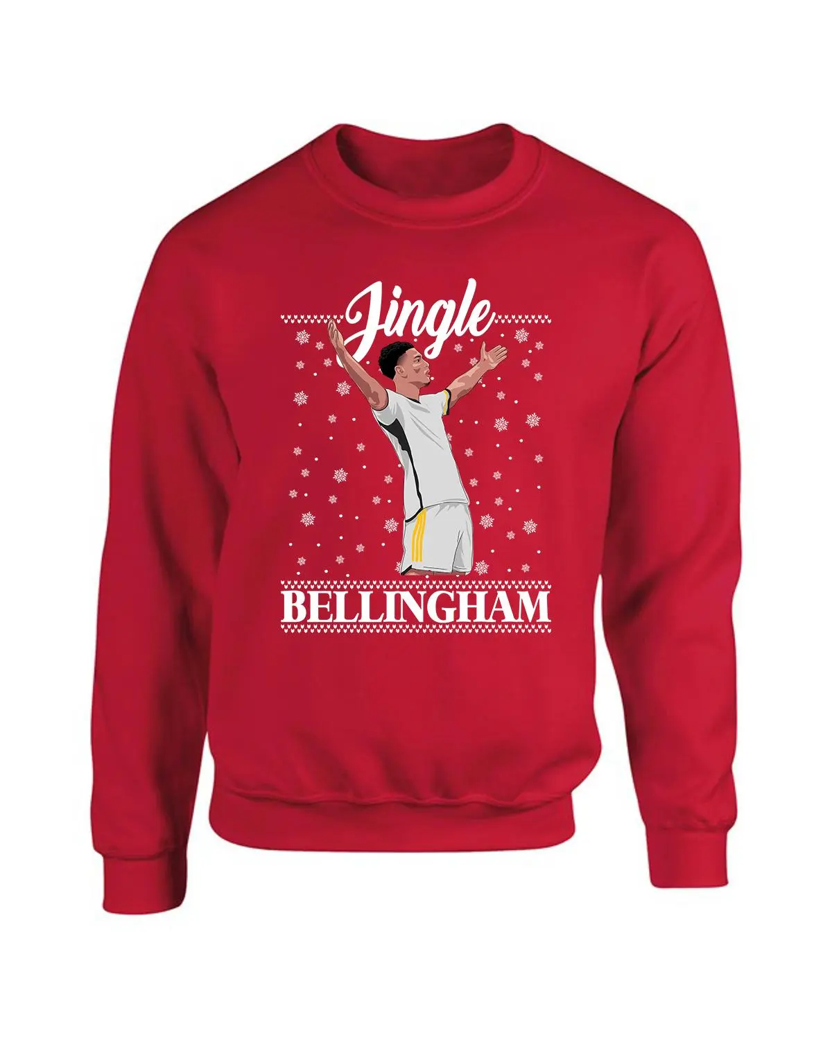 Jingle Bellingham Christmas Sweatshirt, Funny Football Jumper, Jingle Bells England Real Gift Son, Jude Bellingham Christmas Top, Football