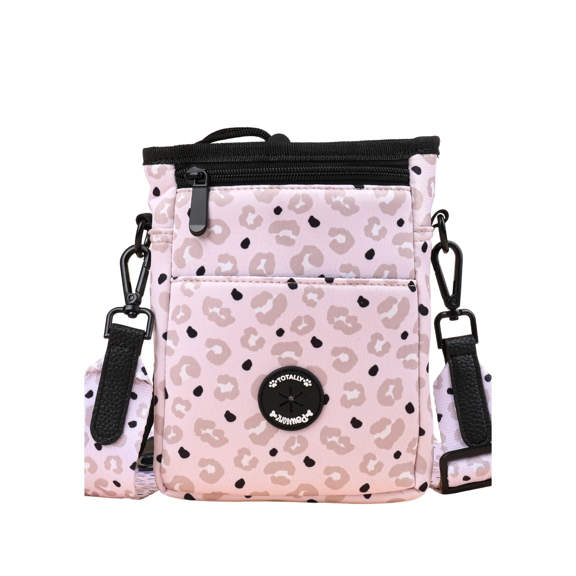 Lottie Leopard Cross Body Walking Bag for Dog & Puppy Walking - Totally Pawsome