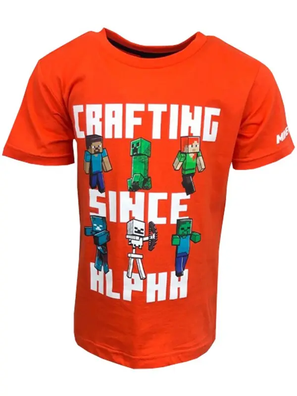 Boys Girls Minecraft T Shirt Top Creeper Gamer Tshirt Age 3 - 14 Years 8