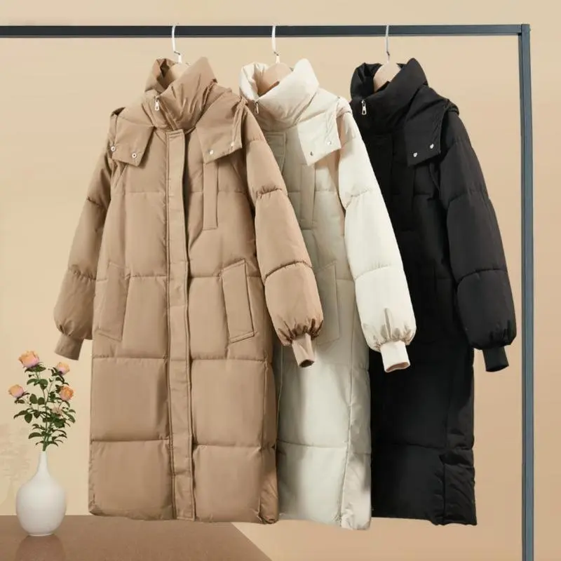 2024 Premium New winter coats for women Classic Hooded Long Puffer Coat Casual Long Sleeve Basic Jackets