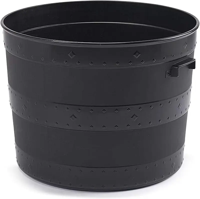 Barrel Planter Blacksmith Tub Garden Versatile Flower Pot Garden Container for Indoor or Outdoor 0
