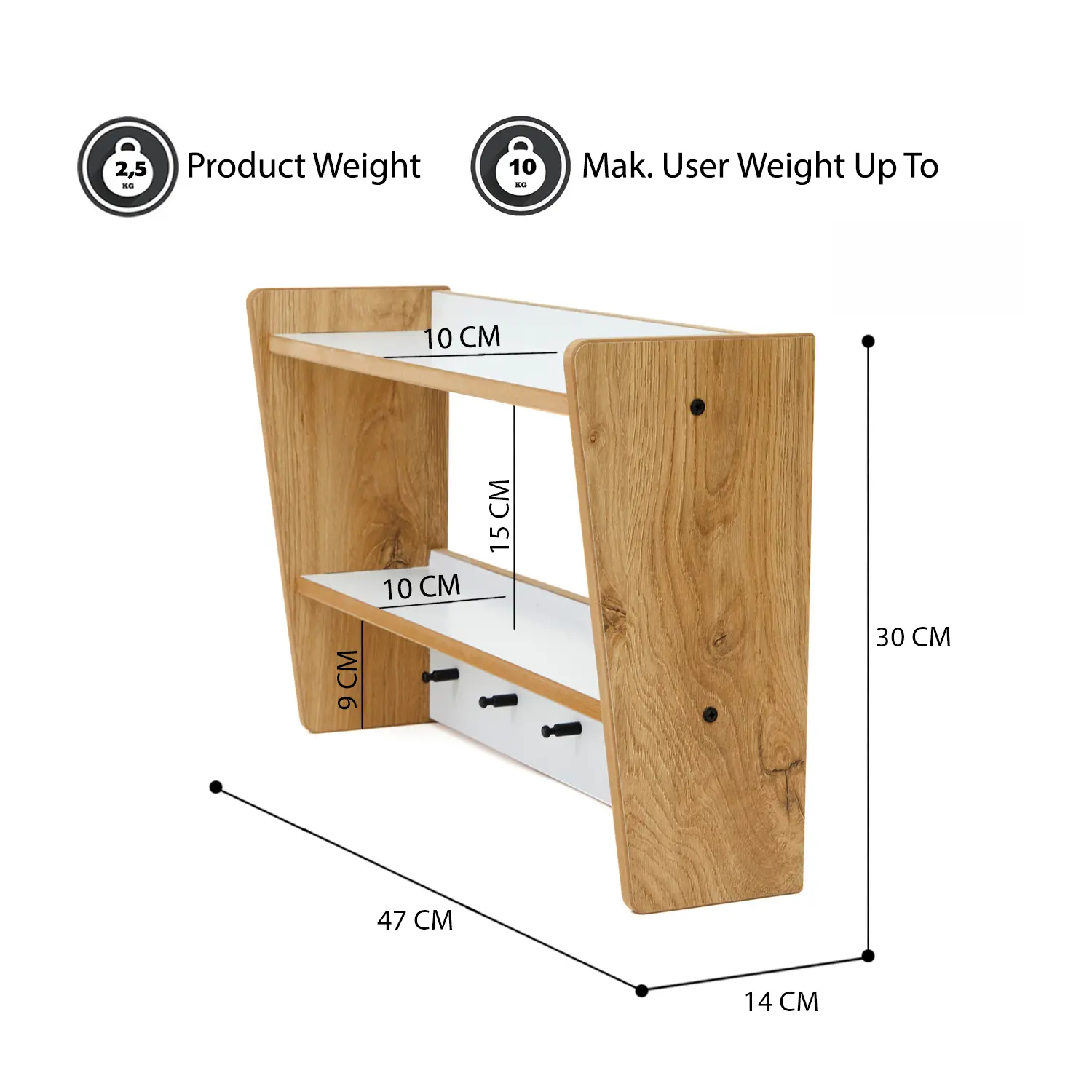 Crane Wall Hanger Organizer Colorful Decor