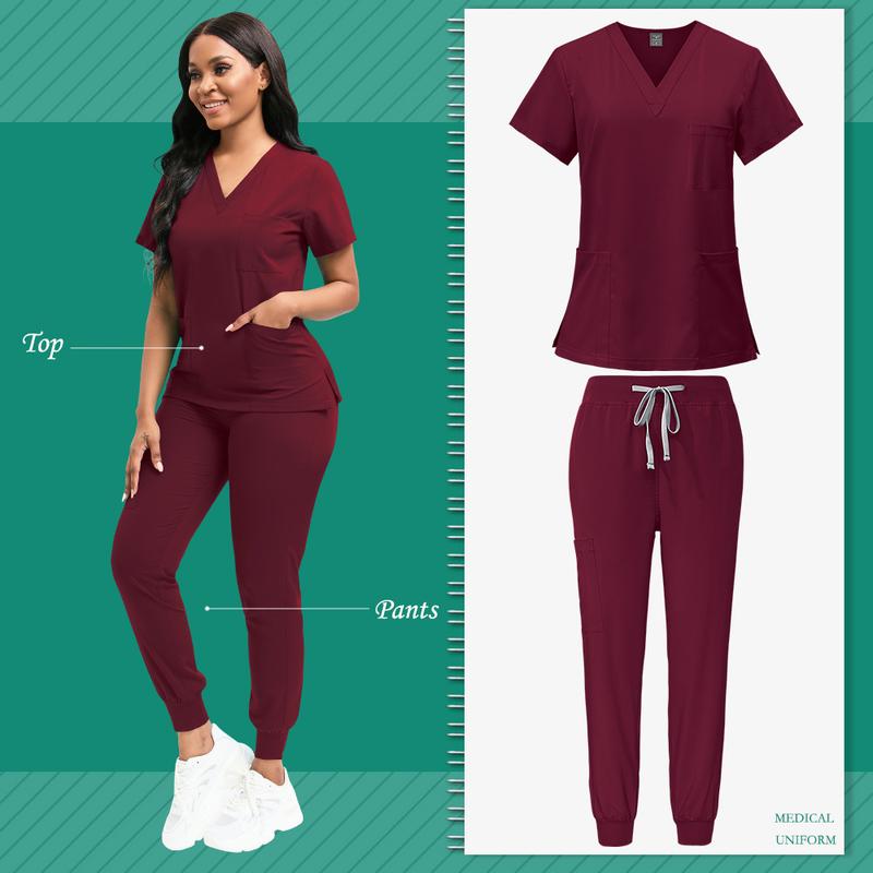 Product Introduction of Premium Polyester Nurse Scrub Set – Stylish Fitted Uniform with Badge Pouch | Perfect for Nurses & Veterinarians 17