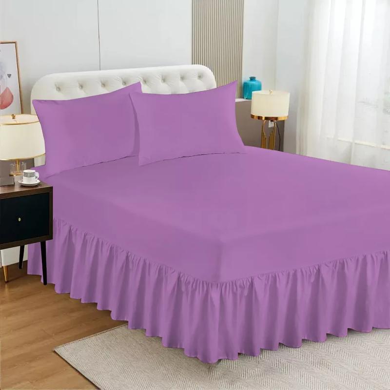 Extra Deep Fitted Valance Sheet Bed Sheets Single Double King Size OR Pillowcase 4