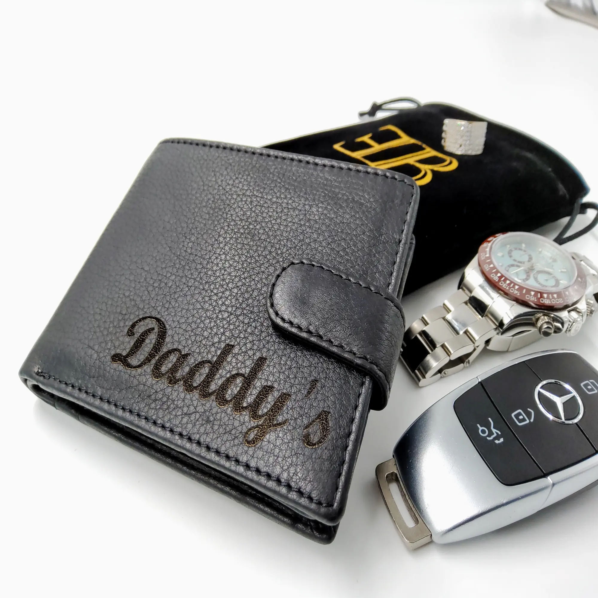Mens leather wallet personalised wallet for him Fathers Day Gift Mens Black Wallet RFID Blocking Genuine Leather wallet ,Men Wallet with Zip closure  Card Holder Engraved Dad Gift, Men's Wallet,  Personalized Wallet, Engraved Wallet, Gift, Groomsman Gift