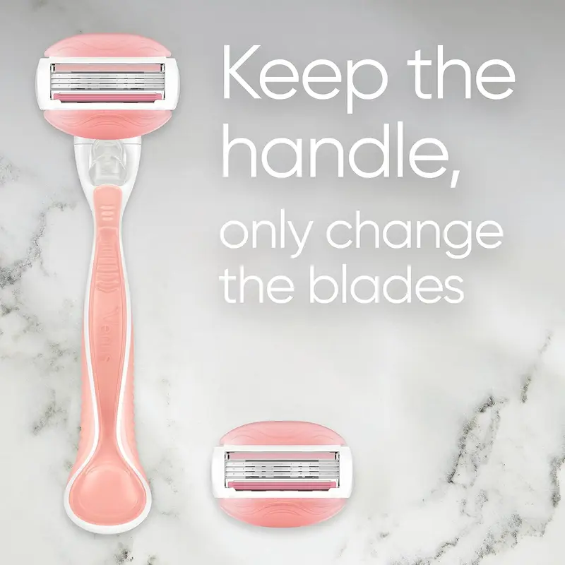 Venus ComfortGlide Spa Breeze 2-in-1 Razor for Women, 3 Refill Blades, Shaving Gel Bars Starter Kit, Ladies Razors Sensitive Skin - Packaging May Vary 1