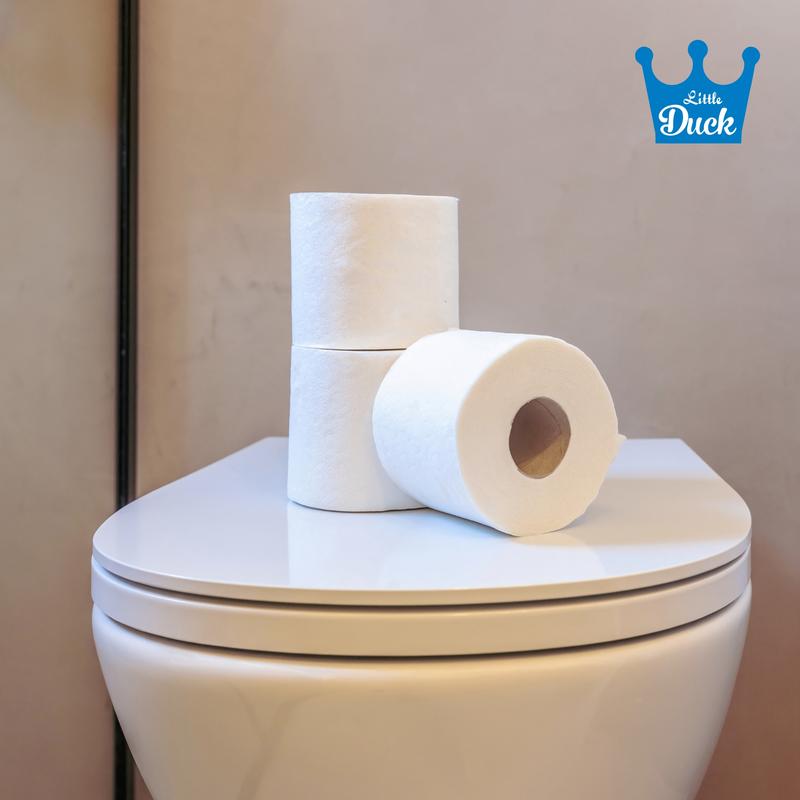 Product Introduction of 72 Little Duck Unscented Soft Quilted Toilet Rolls- 3 Ply Toilet Tissues 8*9 Pack Classic Soft Blue 8